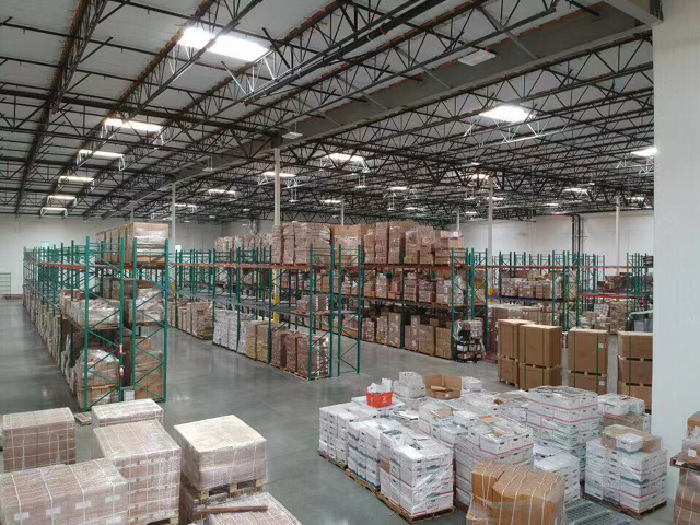 Forklift operations in distribution center